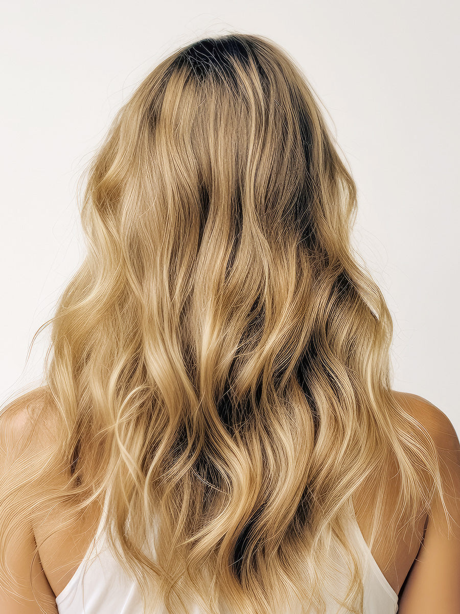 22 Inch Full Volume (I Tip) Hair Extensions #20 Beige Blonde