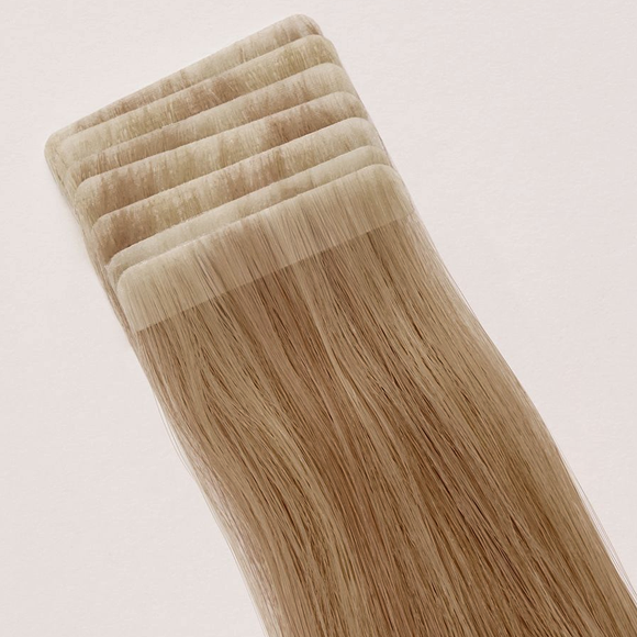 22 Inch Full Volume (Tape) Hair Extensions #20 Beige Blonde