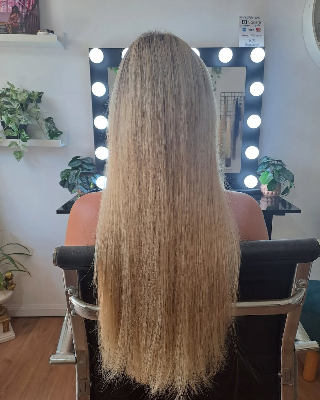 22 Inch Full Volume (Genius Weft) Hair Extensions #20 Beige Blonde