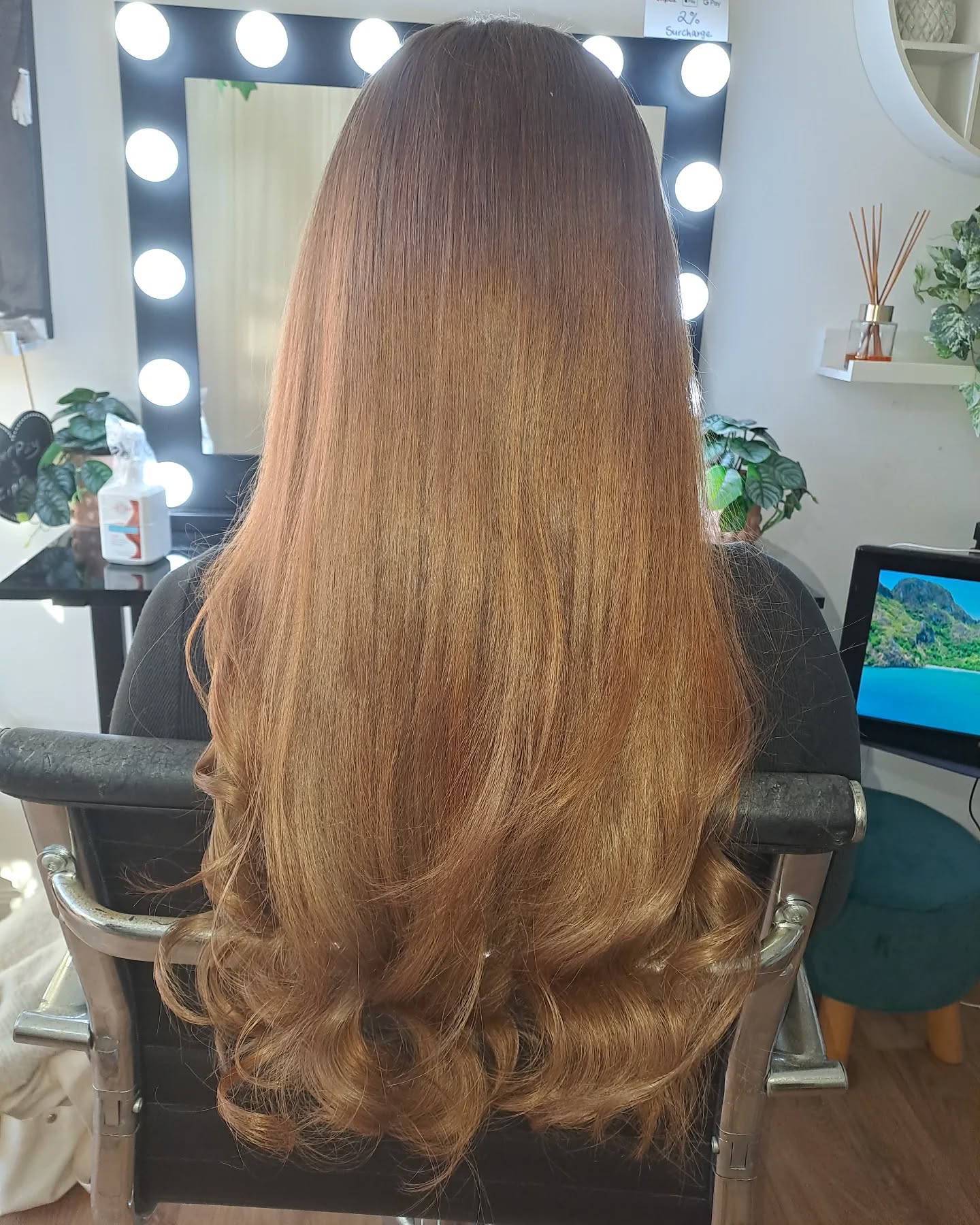 22 Inch Full Volume (Genius Weft) Hair Extensions #8 Light Brown