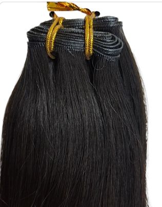 22 Inch Full Volume (Genius Weft) Hair Extensions #1 Black